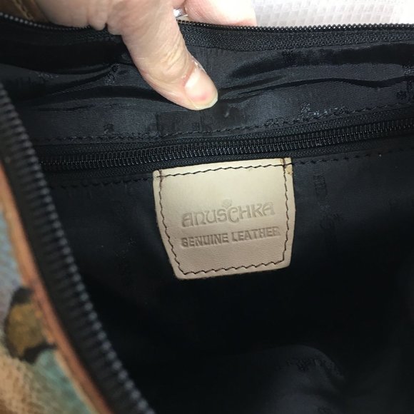 Anuschka BOGO Sale NEVER USED Handpainted Leather Hobo Shoulder Bag Southwest - Picture 8 of 13